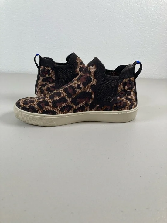 Rothy's Chelsea Wildcat Leopard Print Ankle Boots Sneaker Size 7 - Picture 6 of 12